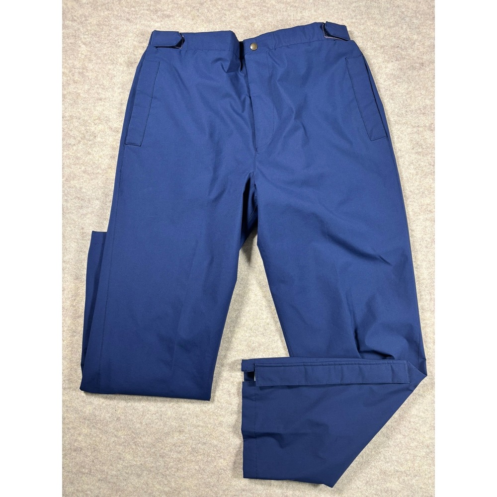 Tourney Gore-Tex Rain Golf Pants Mens Large Blue Waterproof Outdoor Trousers